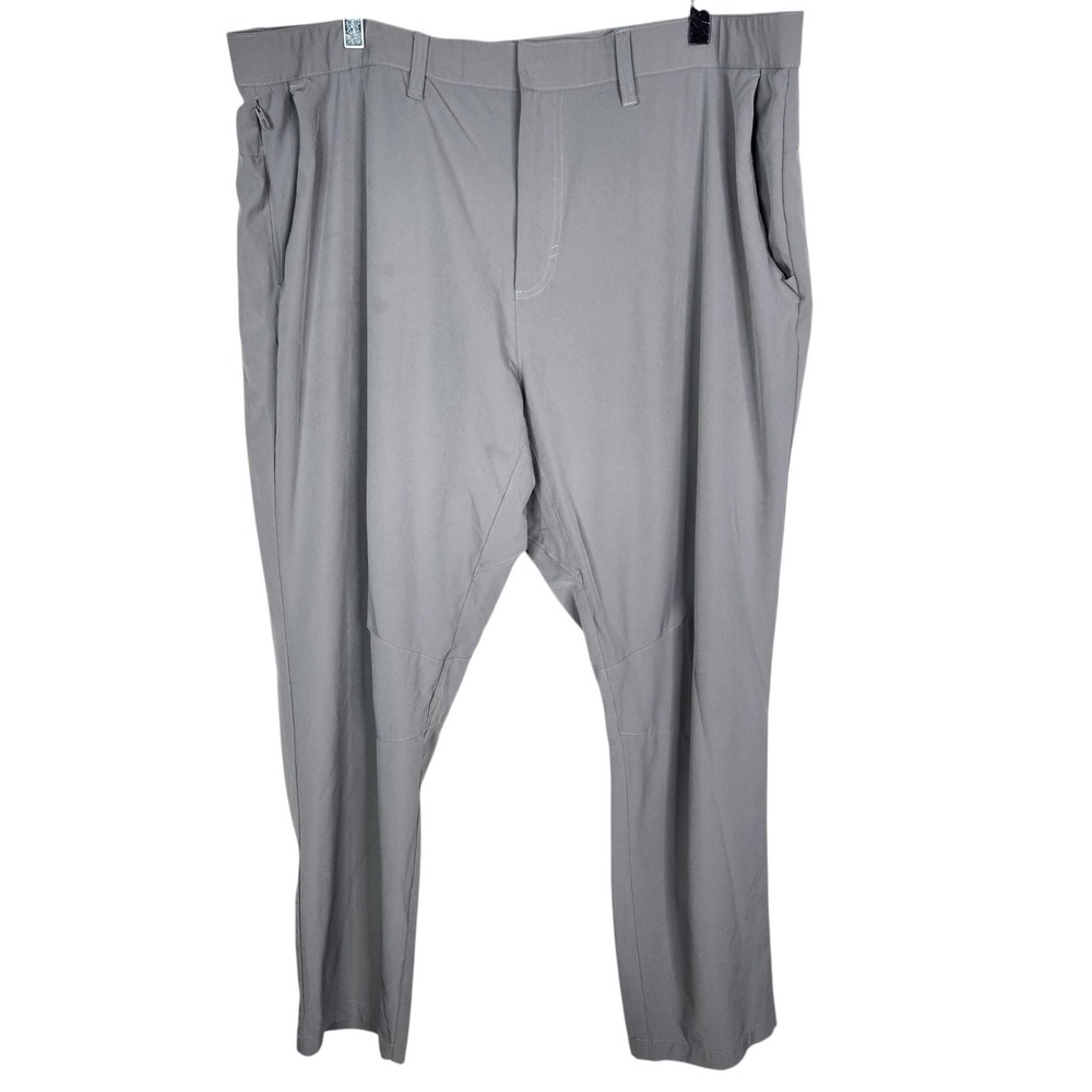 FABLETICS Performance Pants Mens 40x32 Gray Stretch Zip Pocket Khakis Golf